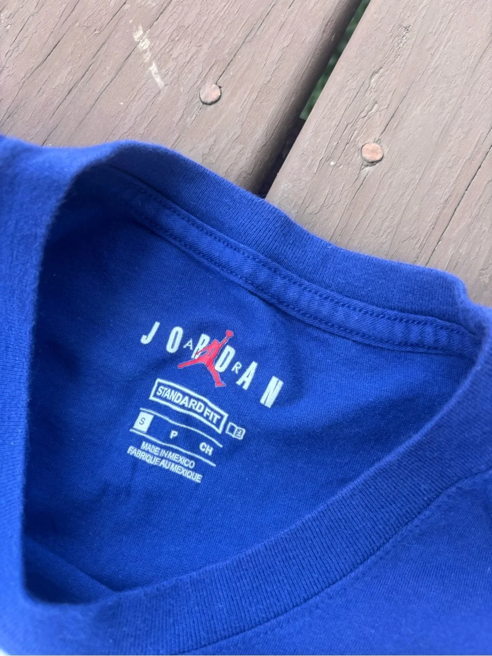 Air Jordan Mens S Blue First In Flight Graphic Tee